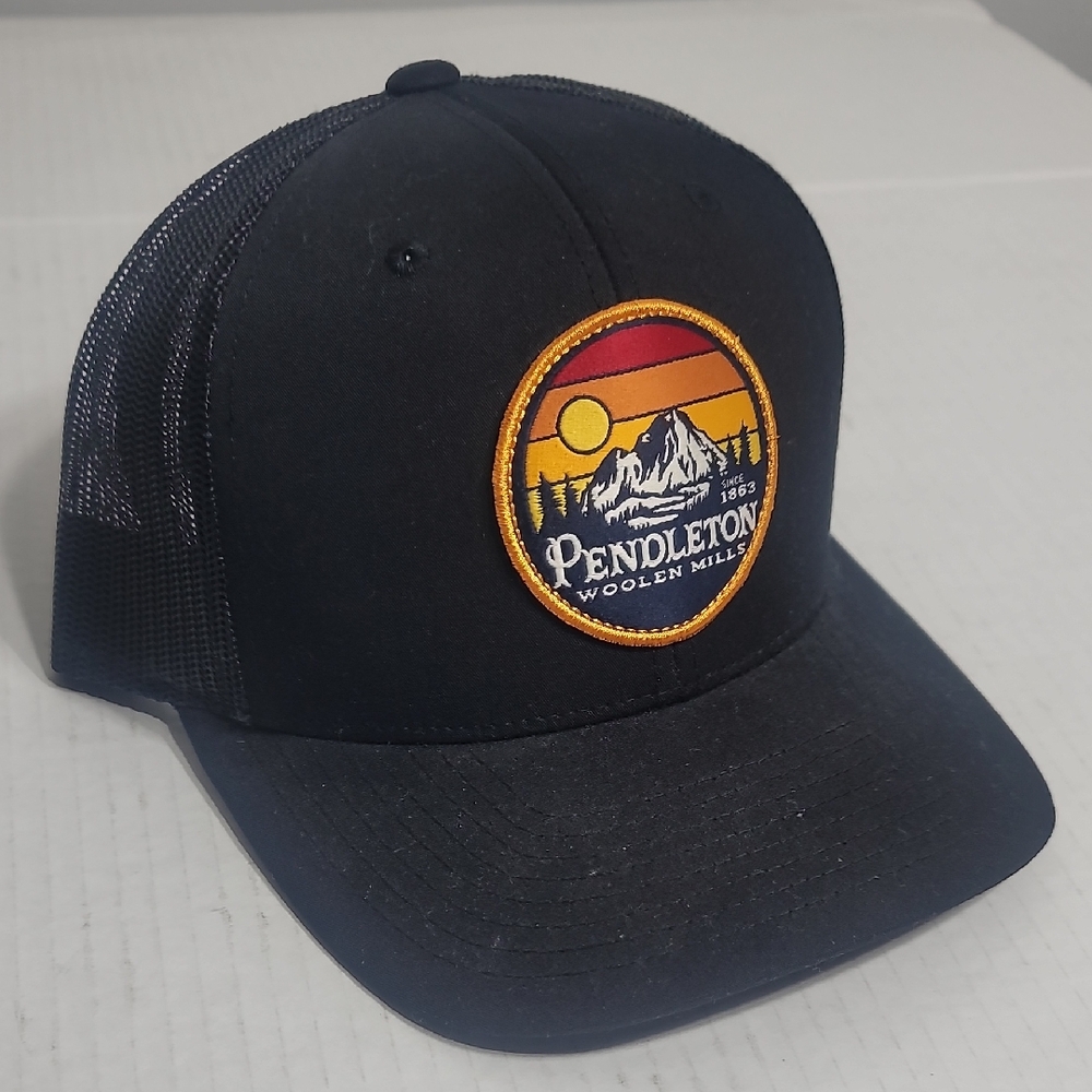 Pendleton Black And Yellow Mountain Patch Hat - image 1